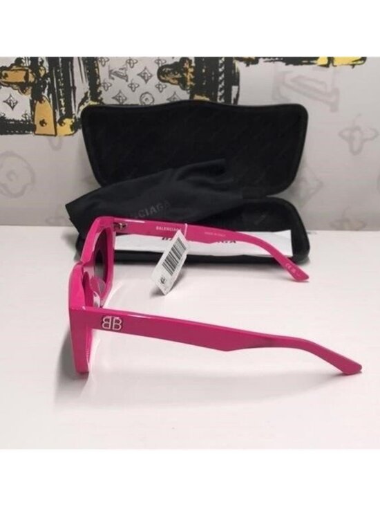 ?️ New Authentic Balenciaga BB0216S 003 Fuchsia Sunglasses main image 7